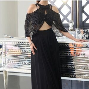 Trendy Indo Western Lehenga set - Top, skirt, beaded cape